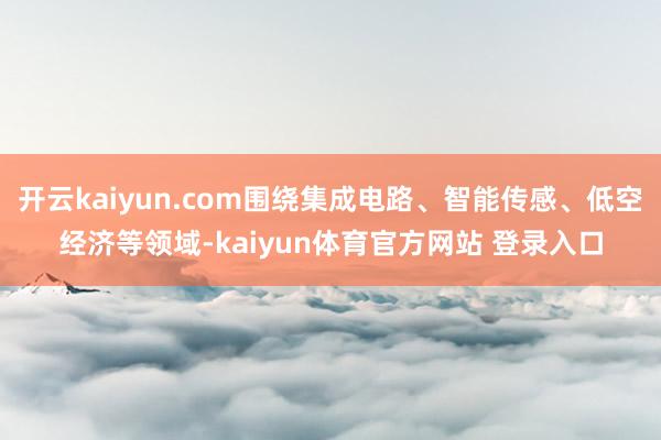 开云kaiyun.com围绕集成电路、智能传感、低空经济等领域-kaiyun体育官方网站 登录入口