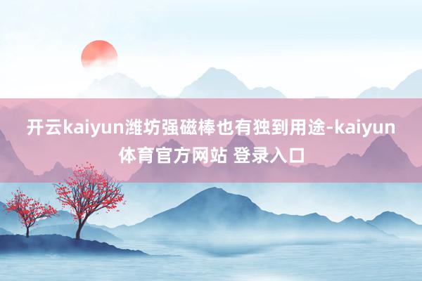 开云kaiyun潍坊强磁棒也有独到用途-kaiyun体育官方网站 登录入口